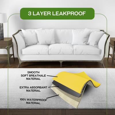 Amorite Waterproof Reusable Washable Pet Mats (50Cm X 70Cm) Grey 1's - Pet accessories