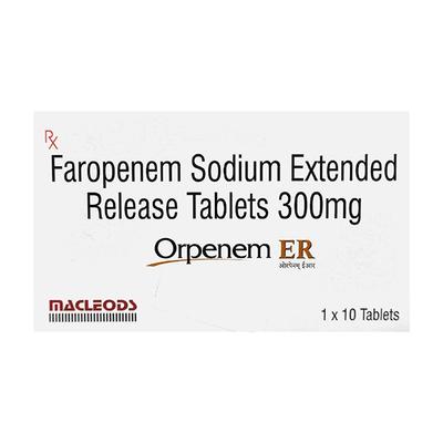ORPENEM ER 300mg Tablet 10's - Bacterial Infections-OBL