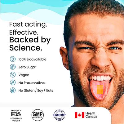 Wellbeing Nutrition Melts Instant Throat Relief with 100% Natural Tulsi Manuka Honey Clove Licorice Curcumin Ginger Mint (30 Strips) - Vital Health