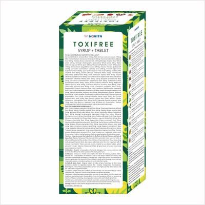 Novita Toxifree Syrup 450 ml + Toxifree Tablet (Pack of 3 x 10's) - Speciality Medicines