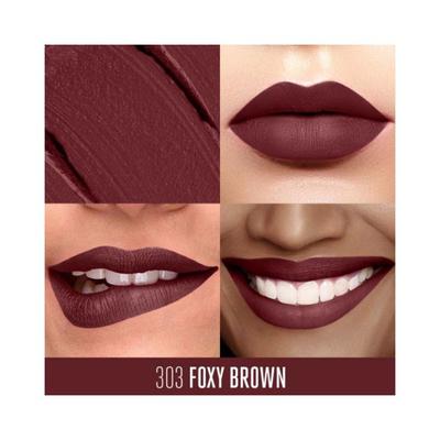 Lakme Absolute Plush Matte Lip Crayon 303 Foxy Brown 2.8 gm - Lipsticks