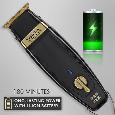 VEGA Professional Pro Fine Hair Trimmer for Salon and Home Use with 300 Mins Runtime, (VPMHT-05) 1's - Trimmers
