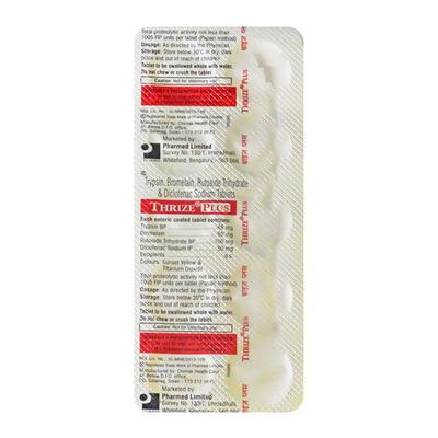 Thrize Plus Tablet 10'S - Pain relief-Nsa
