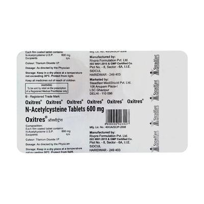 Oxitres 600mg Tablet 10'S - Poisoning/Overdose-Ant