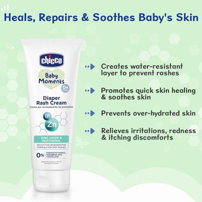 Chicco Baby Moments Diaper Rash Cream 100 ml - Rash Creams