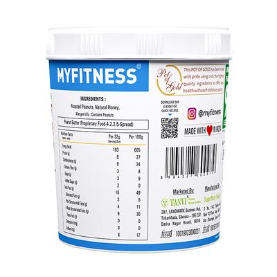 Myfitness Honey Peanut Butter - Crunchy 1250 gm - Nutritional Bars