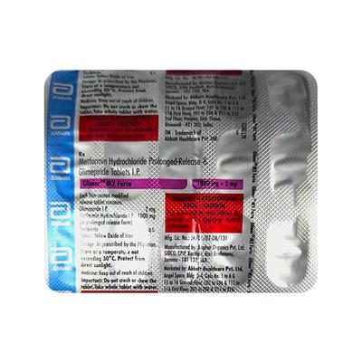 GLIMER M2 FORTE Tablet 15's - Diabetes-Ant
