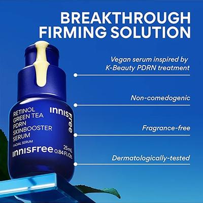 Innisfree Retinol Green Tea PDRN Skinbooster Ampoule 30 ml - Face Serum