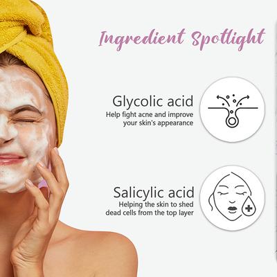 Glamveda Glycolic Acid & Salicylic Acid Anti Acne Face WashFor Anti Acne & Pore Care 100 ml - Face Wash & Cleansers
