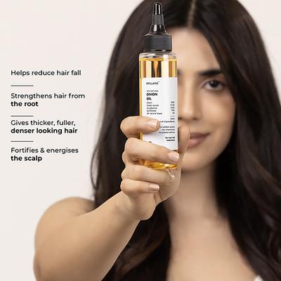 Brillare Onion Oil For Hair Fall Reduction 100 ml - Hair Oils