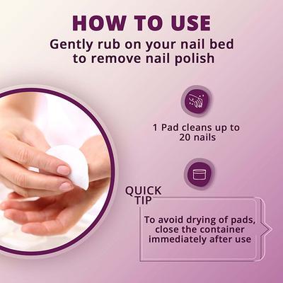 HipHop Nail Polish Remover Acetone & Acetate Free Wipes 30's - Nail Polish Remover