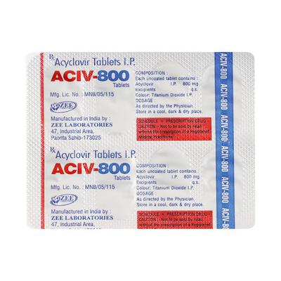 ACIV 800mg Tablet 10's - Viral infections-Ant