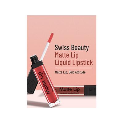 Swiss Beauty Ultra Smooth Matte Liquid Lipstick, Shade- Garnet 6 ml - Liquid Lipsticks