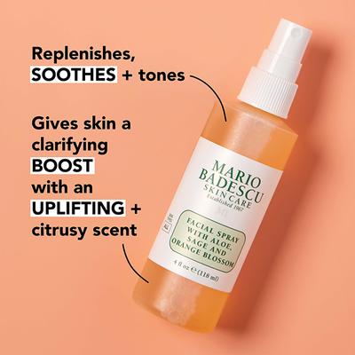 Mario Badescu Facial Spray With Aloe, Sage & Orange Blossom 118 ml - Face Mists