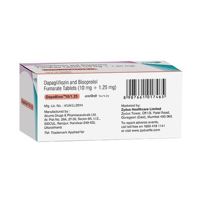 DAPABISO 10/1.25 Tablet 10's - Hypertension-Bet