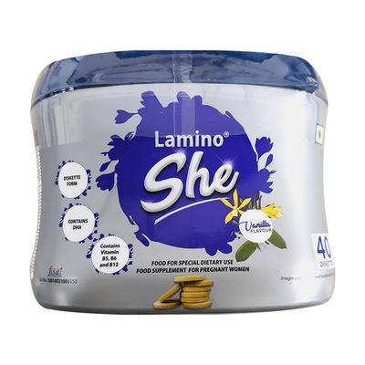 LAMINO SHE VANILLA FLAVOUR Diskettes 40's - Supplements-Sup
