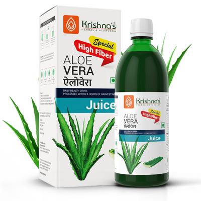 Krishna's Herbal & Ayurveda Special High Pulp Aloe Vera Juice 500 ml - Ayurvedic Juices