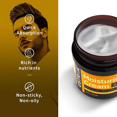 Ustraa Men's Moisturising Cream - Almonds & Vitamin E (Oily Skin) 100 gm - Face Moisturizers