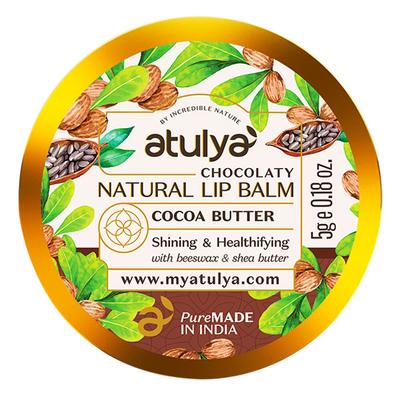 Atulya Cocoa Butter Natural Lip Balm 5 gm - Lip Balms