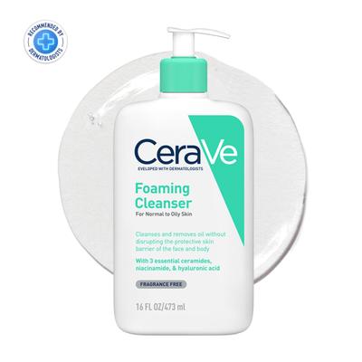 CeraVe Foaming Cleanser For Normal To Oily Skin 473 ml - Face Wash & Cleansers