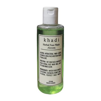 Khadi Herbal Face Wash - Aloevera 210 ml - Personal Care (Ayush)