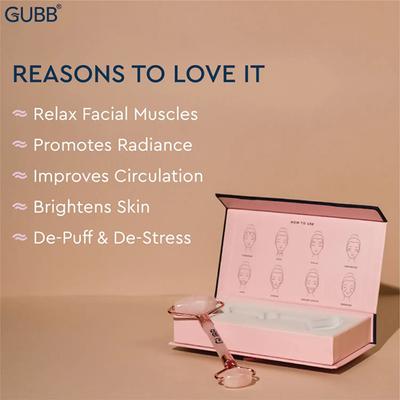 GUBB Rose Quartz Face Roller 235 gm - Massagers