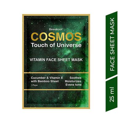 Cosmos by Bewakoof Magic Vitamin Face Sheet With Cucumber Vitamin E & Bamboo Sheet 25 gm - Sheet Masks