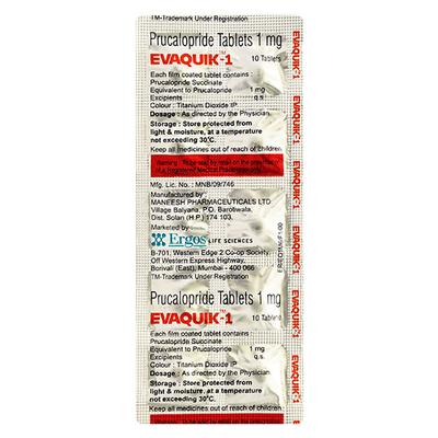 EVAQUIK 1 Tablet 10's - Constipation-Lax