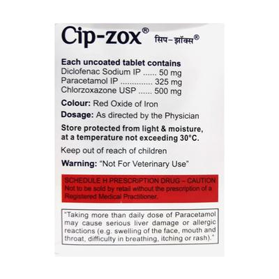 CIP ZOX Tablet 10's - Muscle Cramps/Spasticity-Mus
