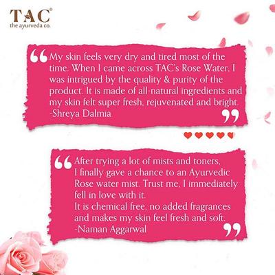 TAC The Ayurveda Co. Pure Indian Rose Water 100 ml - Personal Care (Ayush)
