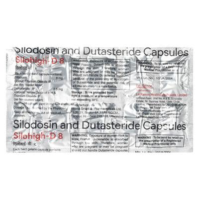 SILOHIGH D 8 Capsule 10's - Bladder And Prostate Disorders-Dru