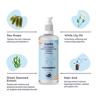Sanfe Underarm Depigmentation Serum - Sea Grape & Green Seaweed 100 ml - Lotions & Creams