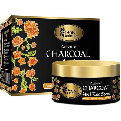 Oriental Botanics Activated Charcoal 4 In 1 Face Scrub 100 gm - Face Scrubs