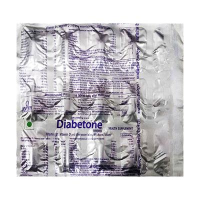 DIABETONE GLUTEN FREE (VEG) Tablet 15's - Supplements-Vam
