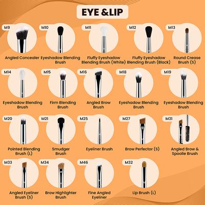 Miss Claire M8 - Tapered Powder (S) Brush (Chrome) 1's - Face Brush