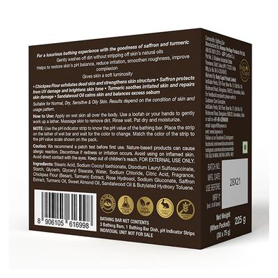 Wow Life Science Ubtan Bathing Bar - Super Value Pack of 3 - Skin-Friendly with 5.5 pH (75g X 3) 1's - Soaps