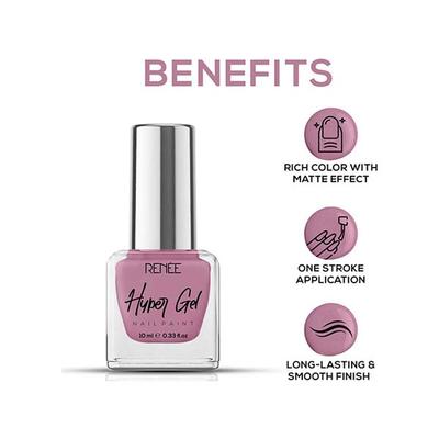 RENEE Hyper Gel Nail Paint - Misty Rose 10 ml - Nail Polish