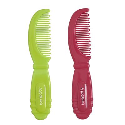 BeeBaby Round Edge Baby Comb -(Pink & Green) 0M+ 2's - Baby Skin Care