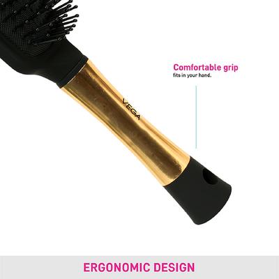 Vega Cushion Brush (E17 - Cb) Color - Black 1's - Hair Brushes