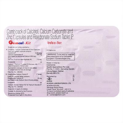 Gemcal Kit Tablet 1's - Osteoporosis-Age