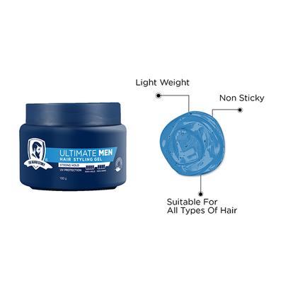 The Beard Story Ultimate Men Hair Styling Gel - Strong Hold 100 gm - Hair Gels & Waxes