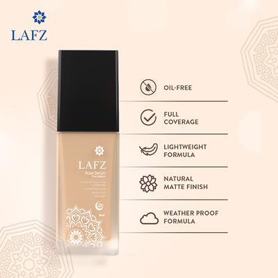 Lafz Rose Serum Foundation, Light Beige 30 ml - Foundation
