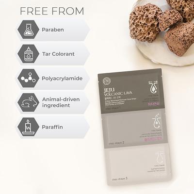 The Face Shop Jeju Volcanic Lava Volcanic Ash Nose Strip 7 Gm - Masks & Peels