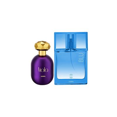 Ajmal Viola EDP Fruity Floral Perfume And Blu Femme EDP Floral Woody Perfume 125 ml - Women Perfumes (Edt/Edp)