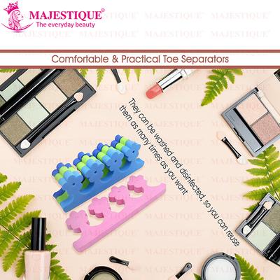 Majestique 4 Pieces Foot Toe Finger Separator, Pedicure Tool Kit - Color May Vary 1's - Nail Care