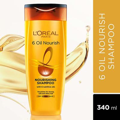 L'Oreal Paris 6 Oil Nourish Shampoo 396 Gm - Shampoos