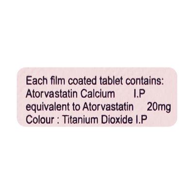 SAANVAS 20mg Tablet 10's - High Cholesterol-Dys