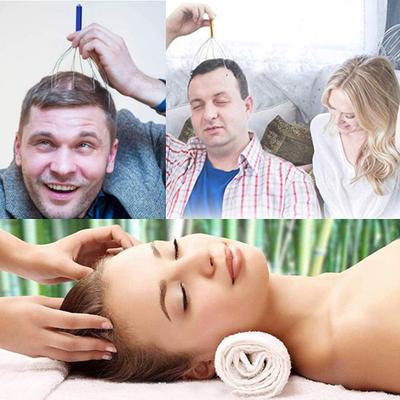 Majestique Head and Scalp Massager, Handheld Head Massage Tingle Stress Relief - Color May Vary 1's - Others