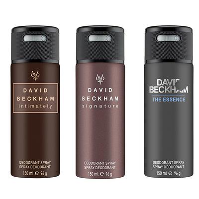 David Beckham Signature + Intimately + Essence Deo Combo Set - Pack of 3 450 ml - Deodorants/Roll-Ons