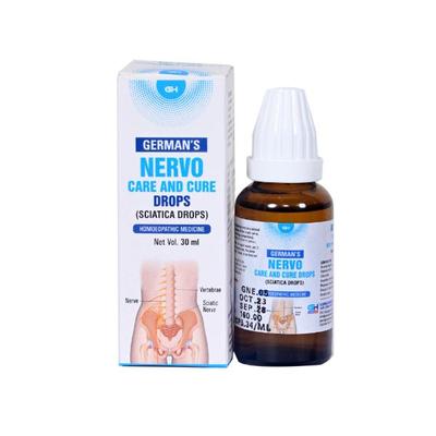 German's Nervo Care and Cure Sciatica Drops 30 ml - Homeopathic Drops